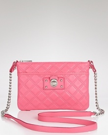 Give your accessories portfolio a bubble-gum pop with Marc Jacobs' quilted leather crossbody. In a vibrant shade, this accessory hints at girlie-chic.