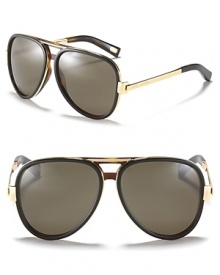 Marc Jacobs' metal-accented aviators exude luxe style.