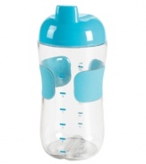 Give it a hand! The leak-proof design with soft, comfort grip makes this sippy cup an automatic favorite in the hands of your constant companion. Completely crafted for your little tot, this smart cup features a dimpled lid to make room for noses, removable handles and a removable, easy-to-clean valve. Lifetime warranty.