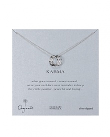 Keep the good karma coming around with Dogeared's easy, on-trend miniature charm necklace.