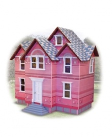 Decorative detailing throughout the interior and exterior of this amazing wooden dollhouse makes it a high quality heirloom to be cherished for years to come!  Ages 6+  Scale 1:12   30 x 23 x 16.5 boxed  26.5 x 28 x 18 assembled