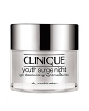 Building on Sirtuin technology, Clinique science uses youth-extending agents to create a nightly moisturizer that helps intensify the nightly cycle of natural repair. Plumped with natural collagen, lines and wrinkles appear to evaporate. Skin gains that energized 8-hour effect come morning.