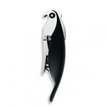 These adorable parrot corkscrews are the perfect addition to any party. Made of aluminum, they come in blue, green or black.