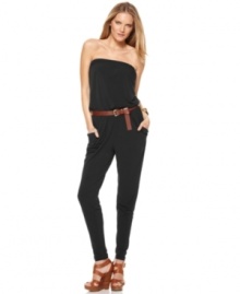 A hot spring must-have, this MICHAEL Michael Kors jumpsuit is a perfect alternative to a dress for an on-trend spring look!