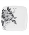 Subdued in shades of gray, the vivacious florals of Moonlit Garden square dinnerware adorn this sleek white accent plate with modern romance. In durable Lenox porcelain. Qualifies for Rebate