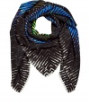 Bring a stylish accent to your look with this luxe silk scarf from Peter Pilotto - All-over multicolored stripe print, versatile length, frayed edges - Pair with an elevated jeans-and-tee ensemble and a leather jacket