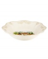 Lenox combines the vintage style of Butler's Pantry dinnerware with a quaint Italian landscape in the utterly charming Tuscan Village accent bowl. An elegant classic for casual dining with a raised leaf design and fluted edge in creamy shades of ivory. Qualifies for Rebate