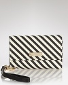 Perfect for protecting your technology as well as your style credentials, this kate spade new york iPhone wristlet makes a splash in bold, graphic stripes.