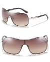 Sleek shield-style shades from Emporio Armani.