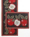 Charming to the core, Apple Crisp placemats combine juicy red fruit with a simple checked border. Beautiful woven tapestries update your table for autumn with fresh, casual ease. Use with the Windham Weavers runner.