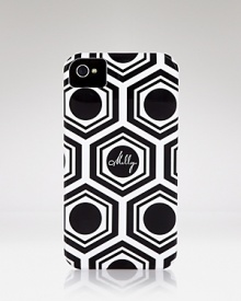 Add some uptown glamour to your gadget with Milly's geometric printed iPhone case. It's a perfect way to prep for your next call.