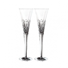 Monique Lhuillier for Waterford Crystal Ellypse Gift Boxed Champagne Flute, Set of 2