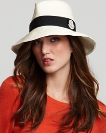 Bring debonaire edge to your everyday looks with this ribbon-trimmed Moncler Capello hat.