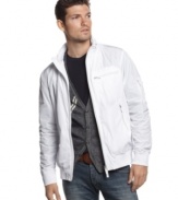 Keep cool on windy days with this windbreaker from Armani Jeans.