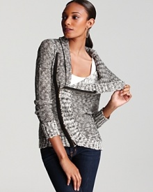 An asymmetrical zip lends a hypermodern edge to this fall-perfect Element sweater.