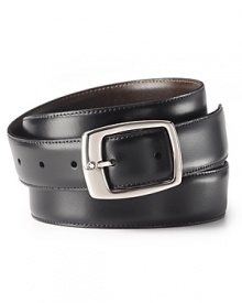 A versatile belt that swaps black for brown makes everyday sense. Each side is crafted in exceptional leather from the always classic Montblanc.