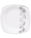 Clusters of gleaming leaves rain down on the white bone china square plates from the Platinum Leaf collection. Part of Lenox's Lifestyle dinnerware, these dishes--like this dinner plate--are playfully modern and naturally chic, and have an enchanting look that's fresh and perfect for every occasion. Qualifies for Rebate