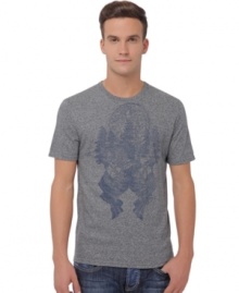 Rev up your weekend wardrobe with this graphic T shirt from Buffalo David Bitton.