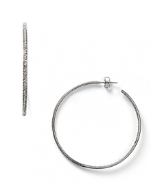 When hoops are what's called for with your party dress, we suggest these inside out crystal hoops from Nadri. They sparkle from the inside to the out.