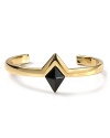 Nicole Richie's haute hippie aesthetic is perfectly captured in her label House of Harlow. This triangle cuff bracelet brings a touch of tribal glamour to your look.