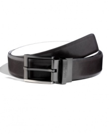 Wear it any way you like it. This Kenneth Cole Reaction belt is reversible for your convenience.