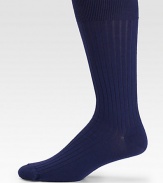 Extra-fine merino wool is blended with a hint of stretch to create these ribbed socks.Mid-calf height80% virgin wool/20% polyamideMachine washMade in Italy