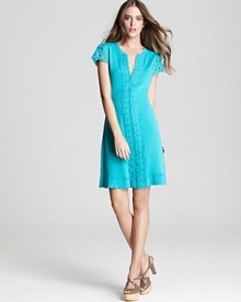 Nanette Lepore Dress - Hula Hoop with Eyelet Trim