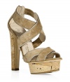 With a retro-meets-edgy style, these Le Silla cork platforms inject trend-right style to your daytime or evening ensembles - Front cork platform and high cork heel, crisscross front strap detail, back zip closure - Style with flared jeans and a billowy top for day or a floral mini dress and a boyfriend blazer for evening