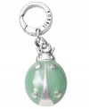 Add good luck and adorable style to your favorite charm bracelet or necklace. Fossil's petite ladybug features a mint green enamel design with clear crystal eyes. Set in vintage silver tone mixed metal. Approximate drop: 1 inch.