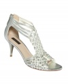 Ready for a night out? Joan and Davi's Indee high heel sandals are sparkly with just the right amount of metallic detail.