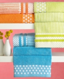 Jazz up a boring bathroom with these fun, funky hand towels in tangy shades that really pop. Soft cotton is a treat for the hands.