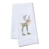 Whimsical interpretations of Santa's reindeer dress up this collection of linen tea towels from Patience Brewster.