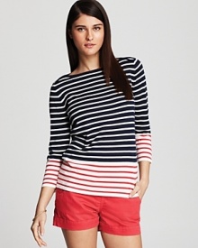 Anchor your summer style with this Vineyard Vines sweater, emboldened by a jolt of maritime stripes and and a splash of lively color.