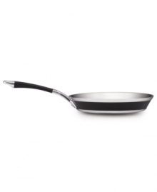 Create delicious one-dish meals with this indispensable skillet, updated for today's modern kitchen. Three layers of metal compose the exceptional body: a thick inner core of quick and even heating aluminum is sandwiched between gleaming stainless steel. Limited lifetime warranty.