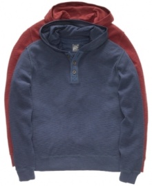 Blend the best of both worlds. With henley styling, this Lucky Brand Jeans hoodie is the best of your casual looks.