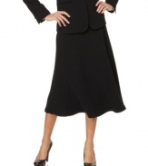 A simply chic style with clean lines, this Jones New York skirt features flared gored construction for ease of movement.