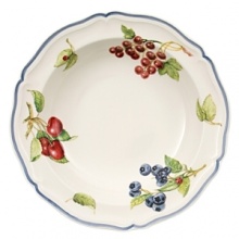 The welcoming appeal of a cozy country inn is embodied by Cottage from Villeroy & Boch. The series strikes an emotional chord with its red, white and blue coloration and mix of coordinating patterns inspired by Americana and the charm and hospitality offered by the heartland. There is an abundance of choice in creating a tablesetting, beginning with three styles of dinner plates and six options in salad plate designs. The full dinnerware assortment, including accessories, is available in the Cottage pattern. Additionally, available in the Cottage Red and Cottage Blue accents are a bread & butter plate and rim soup bowl.