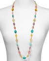 Perfect to wear with a crisp white blouse, this multi colored beaded necklace from Lauren by Ralph Lauren lends on-vacation glamour to your neckline.