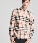 Burberry Brit Niall Pocket Check Woven Sport Shirt