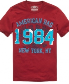 Get graphic in your casual wardrobe with this t shirt from American Rag.