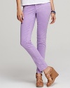 A fresh take on classic denim, these AG Adriano Goldschmied skinny jeans are crafted in a vibrant hue.