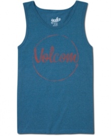 Block out the rest with this logo tank from Volcom.