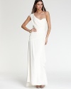 Nicole Miller Gown - One Shoulder Silk Gown