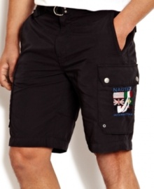 These sea-worthy cargo shorts from Nautica are ready to keep you current with summer style.