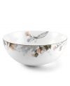 Featuring a subtle pattern of delicately shaded flowers and leaves, Mikasa Cheateau Garden collection has the feel of an antique, hand-tinted black and white image. Made of microwave and dishwasher safe porcelain, the vegetable bowl is durable enough for everyday use and suitably elegant for formal settings.