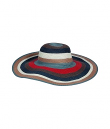 Add stylish summery flair with this striped hemp hat from Etro thats great for pool parties and super chic sun protection - All-over stripe print, wide brim, soft to the touch - Style with a maxi-length sundress and platform sandals