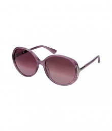 Luxury sunglasses in smokey purple - Fashionable rounded, retro shape with slightly violet-tinted UV-protective glasses and comfortable nose bridge - Narrow bar - From fashion guru Tom Ford - Fits all vibrant and trendy looks and upgrades any outfit