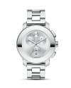 A sleek, simple design lends modern elegance to this Movado BOLD watch with three subdials and date display.