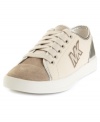 Designer sport. MICHAEL by Michael Kors's Logo sneakers are sleek and comfy with a noticeable brand logo along the side.