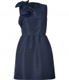 Make a sweet sartorial debut in Valentino R.E.Ds oversized bow dress, detailed with playful polka dots for chic results perfect for festive evening events - Rounded neckline, sleeveless, hidden back zip, tailored bodice, full skirt - Finish with shimmering metallic accessories and a dusting of fine jewelry